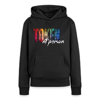 L’un d’entre eux est toujours neurotypique : la personne Token NT ! - Sweat à capuche Premium bio Femme - noir - Devant - Julia (174cm)