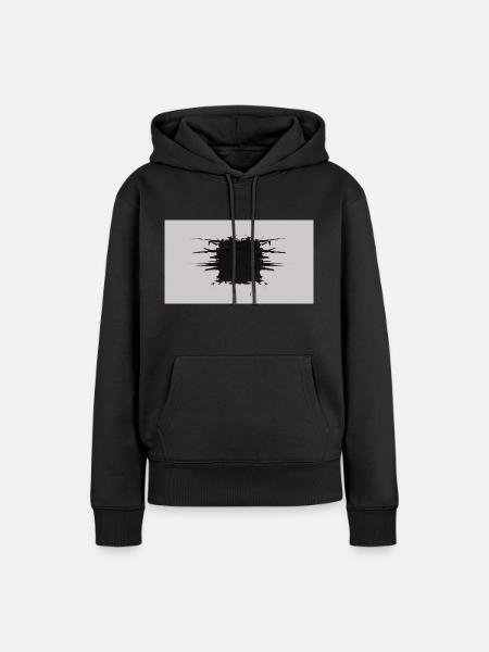 Splitter-Würfel - Frauen Premium Bio Hoodie - Schwarz