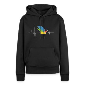 Fun Costs Men's Carnival in the Heart Heartbeat - Women’s Premium Organic Hoodie - black - Front - Julia (174cm)