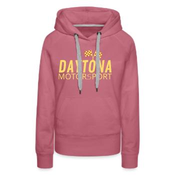 Cadeau de course Daytona Motorsport - Sweat à capuche Premium bio Femme - mauve - Devant - Isabella (175cm)