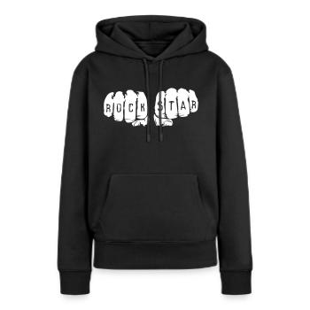 Hand Tatoo Rockstars - Frauen Premium Bio Hoodie - Schwarz - Vorne - Julia (174cm)