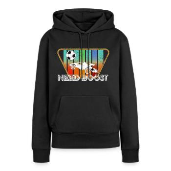 Rocket RC Car League Soccer Retro Vintage - Sweat à capuche Premium bio Femme - noir - Devant - Julia (174cm)