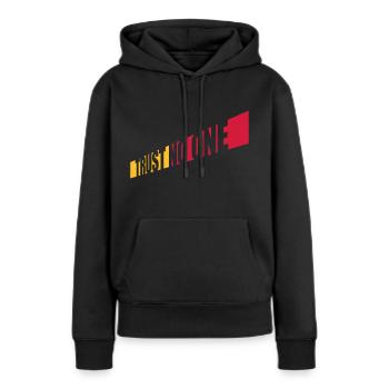 ne faites confiance à personne pour ne citer - Sweat à capuche Premium bio Femme - noir - Devant - Julia (174cm)
