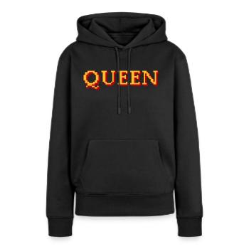 Queen - Women’s Premium Organic Hoodie - black - Front - Julia (174cm)