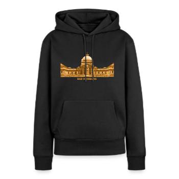 Bad Homburg Taunus Kurort Hessen - Sweat à capuche Premium bio Femme - noir - Devant - Julia (174cm)