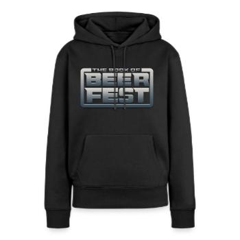 The Book of Beer Fest - Chrome - Women’s Premium Organic Hoodie - black - Front - Julia (174cm)