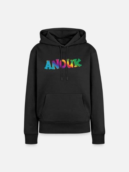 Anouk - Frauen Premium Bio Hoodie - Schwarz