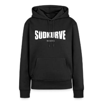 Südkurve München - Frauen Premium Bio Hoodie - Schwarz - Vorne - Julia (174cm)
