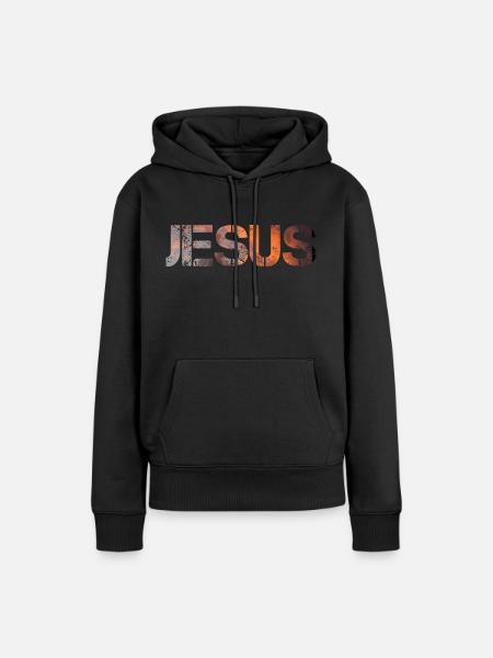 Jesus, Jesus Name - Dame Premium hoodie, økologisk bomuld - sort