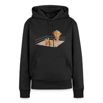 boxing - Women’s Premium Organic Hoodie - black - Front - Julia (174cm)