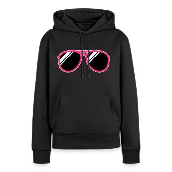 Lunettes de soleil - Sweat à capuche Premium bio Femme - noir - Devant - Julia (174cm)