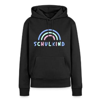 Schulkind - Frauen Premium Bio Hoodie - Schwarz - Vorne - Julia (174cm)