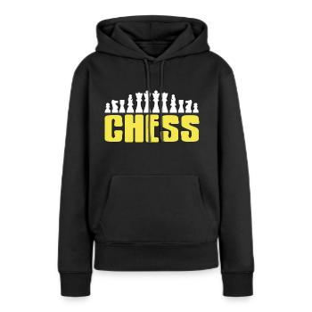 Awesome Chess Design For Chess Players T-Shirt - Frauen Premium Bio Hoodie - Schwarz - Vorne - Julia (174cm)