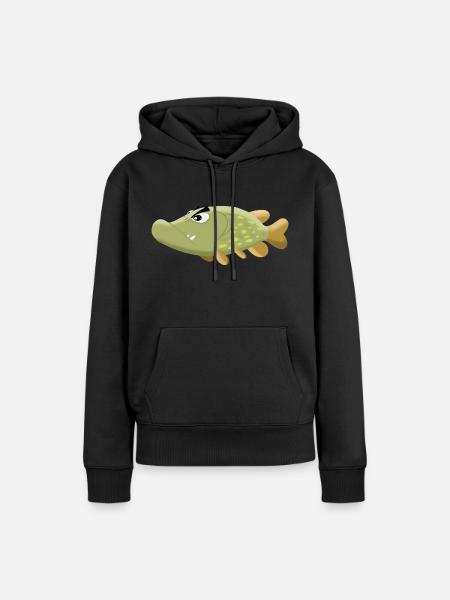 Big pike! - Women’s Premium Organic Hoodie - black