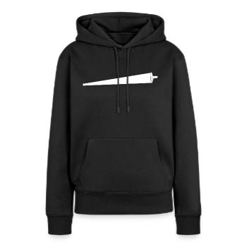 Joint Cannabis - Frauen Premium Bio Hoodie - Schwarz - Vorne - Julia (174cm)