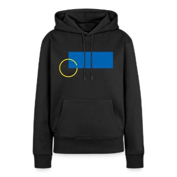 Harmony of Shapes - Women’s Premium Organic Hoodie - black - Front - Julia (174cm)