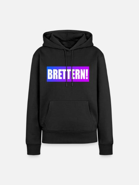 BRETTERN - Frauen Premium Bio Hoodie - Schwarz