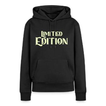 limited edition - Frauen Premium Bio Hoodie - Schwarz - Vorne - Julia (174cm)