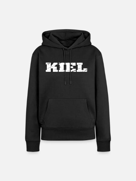 Kiel - Frauen Premium Bio Hoodie - Schwarz