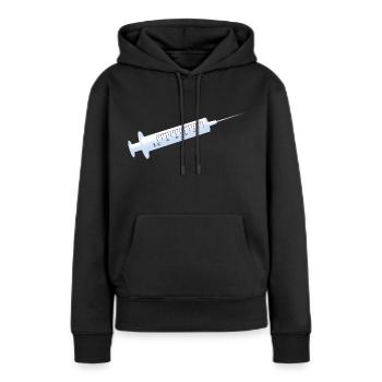 Spritze - Frauen Premium Bio Hoodie - Schwarz - Vorne - Julia (174cm)