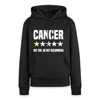 Évaluation du cancer - Sweat à capuche Premium bio Femme - noir - Devant - Julia (174cm)