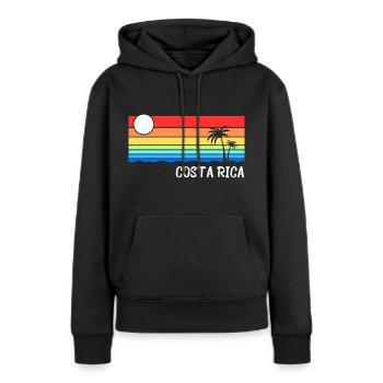 Vacances au Costa Rica en Amérique centrale - Sweat à capuche Premium bio Femme - noir - Devant - Julia (174cm)