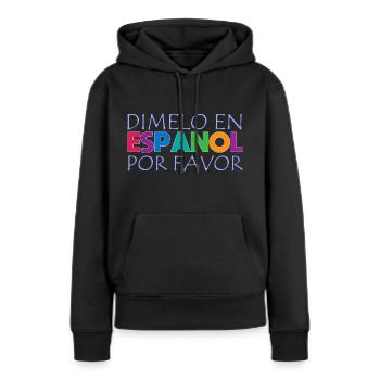 Spanisch Spanisch Lehrer Sprache - Frauen Premium Bio Hoodie - Schwarz - Vorne - Julia (174cm)
