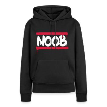 Noob - Sweat à capuche Premium bio Femme - noir - Devant - Julia (174cm)