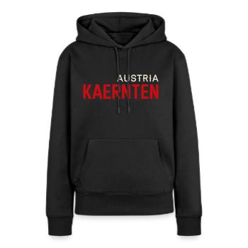 Autriche Carinthie Autriche Autriche - Sweat à capuche Premium bio Femme - noir - Devant - Julia (174cm)
