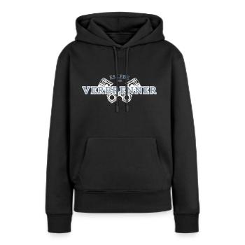 Es lebe der Verbrenner!!! - Frauen Premium Bio Hoodie - Schwarz - Vorne - Julia (174cm)