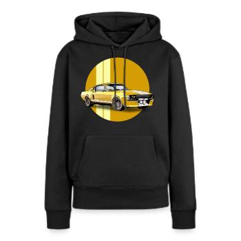 Sportwagen - Frauen Premium Bio Hoodie - Schwarz - Vorne - Julia (174cm)