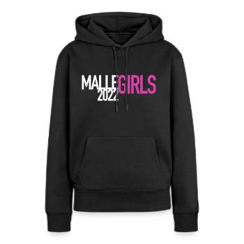 Malle#05 - Frauen Premium Bio Hoodie - Schwarz - Vorne - Julia (174cm)