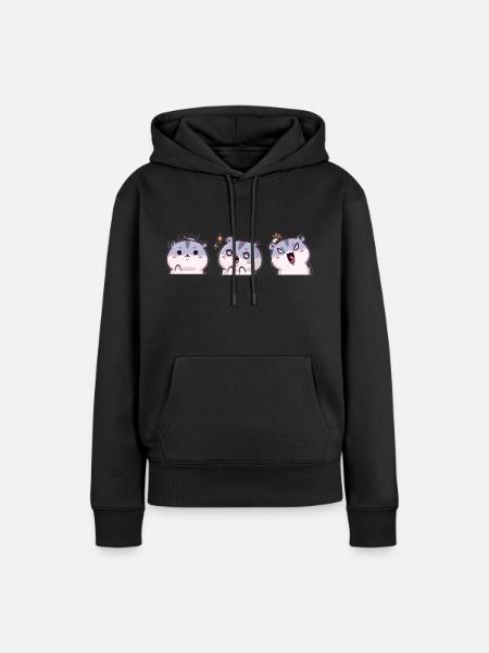 Die niedlichen Tiere - Frauen Premium Bio Hoodie - Schwarz