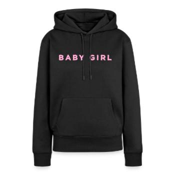 Baby Girl Girl Power - Women’s Premium Organic Hoodie - black - Front - Julia (174cm)