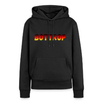 Bottrop - Frauen Premium Bio Hoodie - Schwarz - Vorne - Julia (174cm)