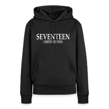 17. Geburtstag Siebzehn Geschenkidee - Frauen Premium Bio Hoodie - Schwarz - Vorne - Julia (174cm)