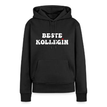 Beste Kollegin Geschenkidee - Frauen Premium Bio Hoodie - Schwarz - Vorne - Julia (174cm)