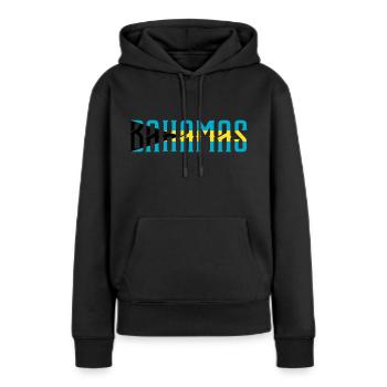Bahamas - Frauen Premium Bio Hoodie - Schwarz - Vorne - Julia (174cm)