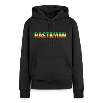 Geschenk für Rasta| Rastaman| Reggae Jamaika - Frauen Premium Bio Hoodie - Schwarz - Vorne - Julia (174cm)