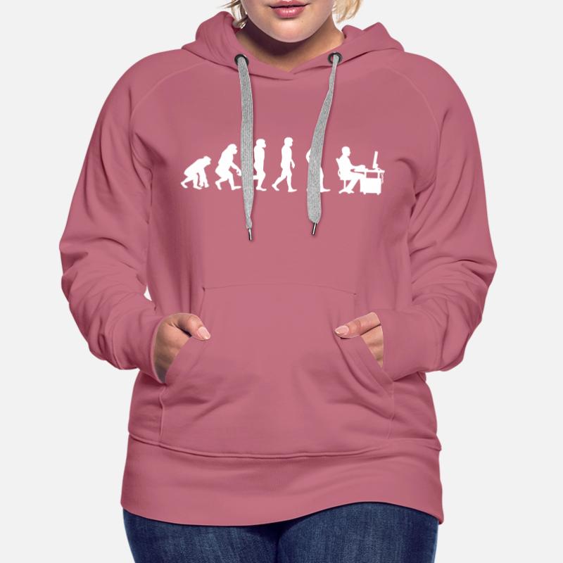 Evolution des Menschen - Evolution Computer Gaming Frauen Premium Bio Hoodie