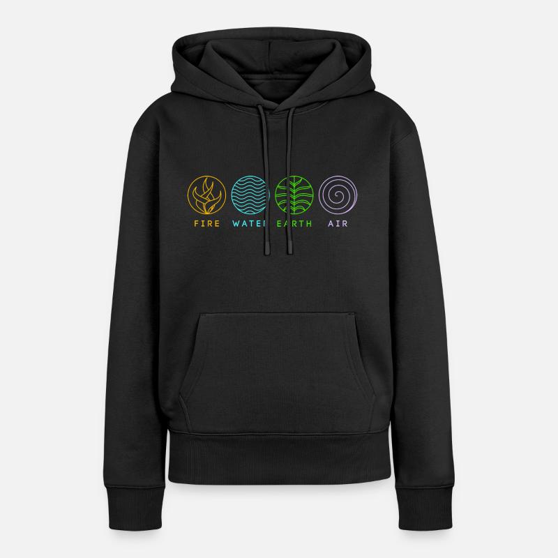 4 Elements - Women’s Premium Organic Hoodie - black