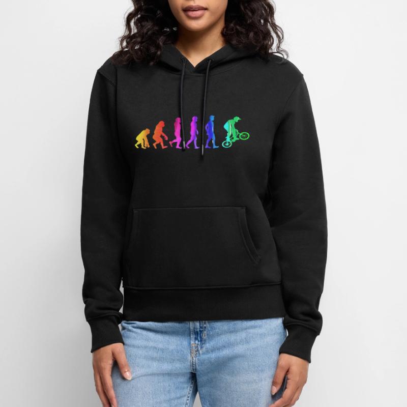 Biker Evolution Women’s Premium Organic Hoodie