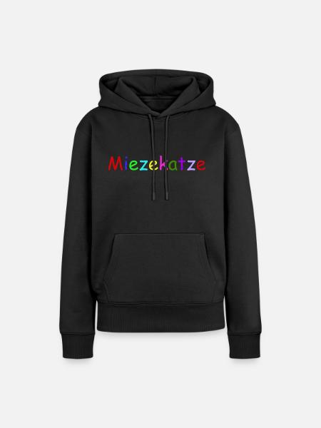 Miezekatze - Frauen Premium Bio Hoodie - Schwarz
