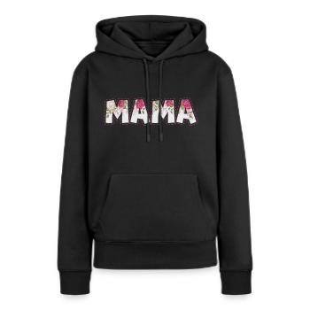 Mama Flowers - Women’s Premium Organic Hoodie - black - Front - Julia (174cm)