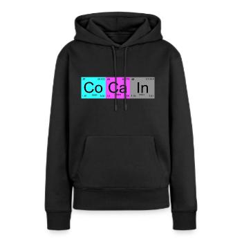 Cocaine - Women’s Premium Organic Hoodie - black - Front - Julia (174cm)