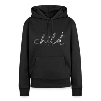 Enfant Enfants - Sweat à capuche Premium bio Femme - noir - Devant - Julia (174cm)
