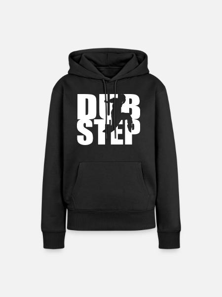 DUBSTEP - Frauen Premium Bio Hoodie - Schwarz