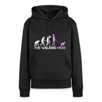 Schnauzer miniature Maman pour les amis Schnauzer - Sweat à capuche Premium bio Femme - noir - Devant - Julia (174cm)