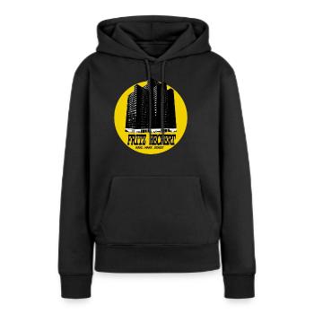 HECKERT GEBIET - Frauen Premium Bio Hoodie - Schwarz - Vorne - Julia (174cm)
