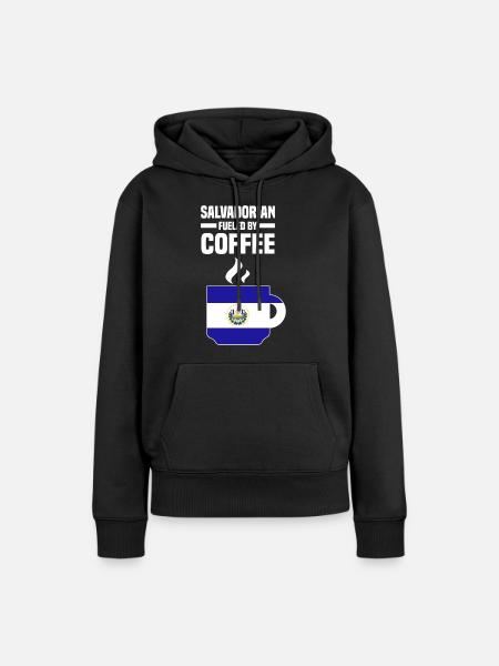 El Salvador - Frauen Premium Bio Hoodie - Schwarz